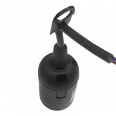 Патрон TDM подвесной с клеммной колодкой, Е27, черный,