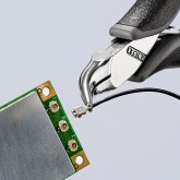 Плоскогубцы захватные ESD Knipex изогнутые губки 45° для электроники антистатические 115мм