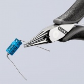 Круглогубцы захватные ESD Knipex круглые губки для электроники антистатические 115мм