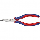 Длинногубцы захватные Knipex изогнутые плоскокруглые губки 45° для электроники 145мм