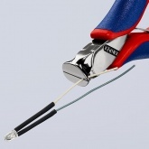 Кусачки торцевые Knipex для электроники губки 15° малая фаска 120мм