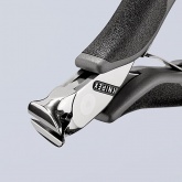 Кусачки торцевые ESD Knipex для электроники губки 15° малая фаска антистатические 120мм