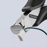 Кусачки торцевые ESD Knipex для электроники малая фаска антистатические 115мм