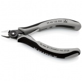 Прецизионные кусачки боковые ESD Knipex для электроники антистатические ESD вороненые 125мм