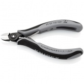Прецизионные кусачки боковые ESD Knipex для электроники антистатические ESD вороненые 125мм