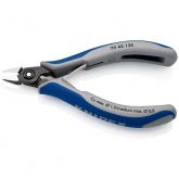 Прецизионные боковые кусачки Knipex 125мм для электроники вороненые с двухкомпонентными рукоятками