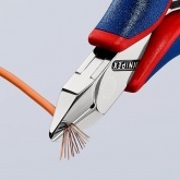 Кусачки боковые Knipex 115мм для электроники с двухкомпонентными рукоятками