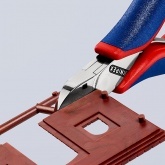 Кусачки боковые Knipex 115мм для электроники с двухкомпонентными рукоятками