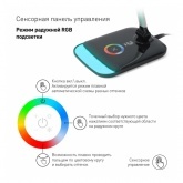 Светильник светодиодный настольный ЭРА NLED-460-14W-BK-S черный с серебром USB для зарядки устройств