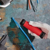 Нож монтажника Rexant нержавеющая сталь двухсторонняя заточка лезвие 33мм