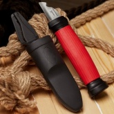 Нож монтажника Rexant нержавеющая сталь двухсторонняя заточка лезвие 33мм