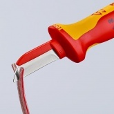 Резак для кабелей Knipex прямое изолированное лезвие 190мм VDE 1000V