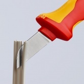 Резак для кабелей Knipex прямое лезвие 190мм VDE 1000V