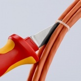Резак для кабелей Knipex прямое лезвие 190мм VDE 1000V