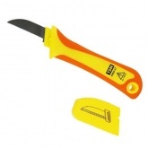 Нож монтажника TDM НМИ-02 с прямым лезвием диэлектрический ЭкспертЭлектрик