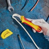 Нож монтажника Rexant нержавеющая сталь изогнутое лезвие 1000V