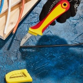 Нож монтажника Rexant нержавеющая сталь прямое лезвие VDE 1000V