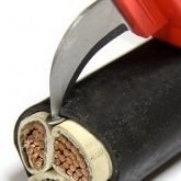 Нож диэлектрический КВТ до 1000В изогнутое лезвие с пяткой НМИ-01