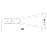 Кусачки ИЭК для проволочных лотков до 10 мм КПЛ-14 арматурные (болторез)