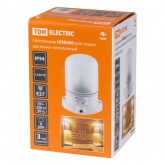 Светильник TDM НПБ400 для сауны настенно-потолочный белый, IP54, 60 Вт, белый,