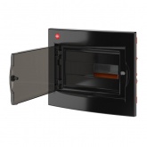 Щиток встраиваемый DKC RAM base 12м прозрачная дверь IP41 черный
