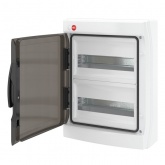 Щиток настенный RAM base (2х12) на 24 модуля прозрачная дверь серый IP65 DKC