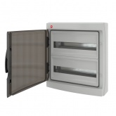 Щиток настенный RAM base (2х18) на 36 модулей прозрачная дверь серый IP65 DKC