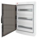 Щиток настенный RAM base (3х18) на 54 модуля прозрачная дверь серый IP65 DKC