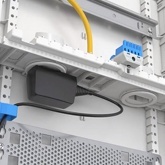 Шкаф мультимедийный с дверью с радиопрозрачной вставкой UK636MW (3 ряда)