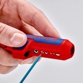 Стриппер Knipex ErgoStrip 135мм, универсальный для круглых проводов, 0.2-4 мм2, d8-13мм, для левшей