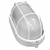 Светильник ИЭК НПП1402 белый/овал с решеткой 60Вт IP54