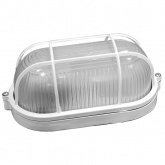 Светильник ИЭК НПП1402 белый/овал с решеткой 60Вт IP54