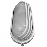 Светильник ИЭК НПП1407 белый/овал ресничка 60Вт IP54