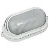 Светильник ИЭК НПП1407 белый/овал ресничка 60Вт IP54