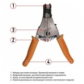 Инструмент Rexant для зачистки кабеля 1.0 - 3.2 мм2 (ht-369 В)