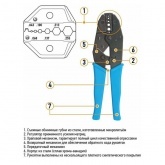 Кримпер Rexant для обжима F и BNC разъёмов RG-58, RG-59, RG-62, RG-174, F.O. (HT-301 G) (TL-336 G)