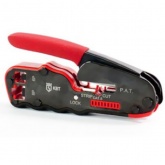 Обжимные клещи КВТ JT-04 с 2 встроенными модулями для RJ-45, RJ-12, RJ-11