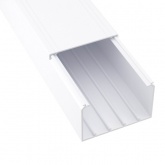 Кабель-канал с крышкой DKC In-liner Classic TA-GN 120х80 с направляющими для установки разделителей (кабельный короб)