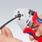 Инструмент Knipex для тетрагональной опрессовки точеных контактов хромированные 230 мм