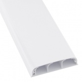 Кабель-канал DKC In-liner Front с крышкой 90х25 пластиковый трехсекционный плинтус (кабельный короб)