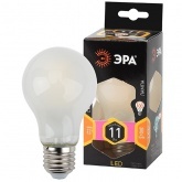 Лампа филаментная груша ЭРА F LED A60 11W 827 E27 frost матовая теплый свет (5056183743291)