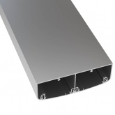 Кабель-канал DKC In-liner Aero с 2 крышками 140х50 алюминиевый серебристый металлик (кабельный короб)