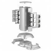 Мини-Колонна DKC алюминиевая 0,35м цвет серый металлик