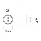 Люминесцентная лампа T4 Feron EST13 24W 6400K G5 655mm дневного света