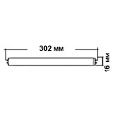 Лампа люминесцентная Feron T5 8W 2700K G5 302mm теплая