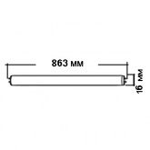 Лампа люминесцентная Feron Т5 21W 2700K G5 863mm теплая