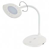 Светильник светодиодный настольный ЭРА NLED-457-6W-W 3 цвета, белый USB для зарядки устройств 557879