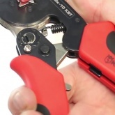 Пресс-клещи КВТ ПКВк-10 для опрессовки наконечников НШВИ 0,25 - 10мм2 квадратный обжим