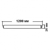 Лампа ультрафиолетовая Feron BLB T8 36W G13 1200mm черная колба