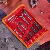 Набор ключей Rexant комбинированных трещоточных (8, 10, 13, 17, 19 мм), 5 шт., CrV